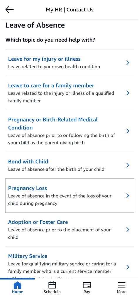 Not seeing Personal Leave Of Absence option? : r/AmazonFC