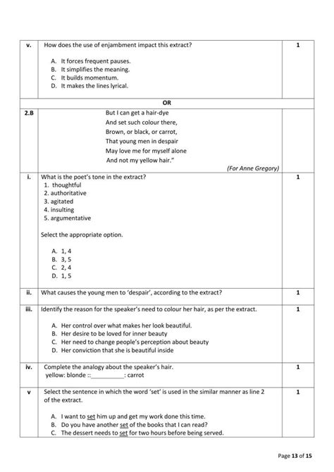 Image result for CBSE Class 10 English Sample Paper