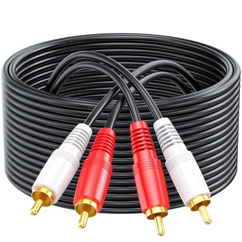 RCA Cables 5ft - RCA to RCA Cable Shielded 2 RCA Audio Cable for Home ...