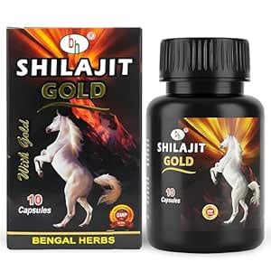 Shilajit Gold Capsules for Men | Bengal Herbs | With Ashwagandha ...