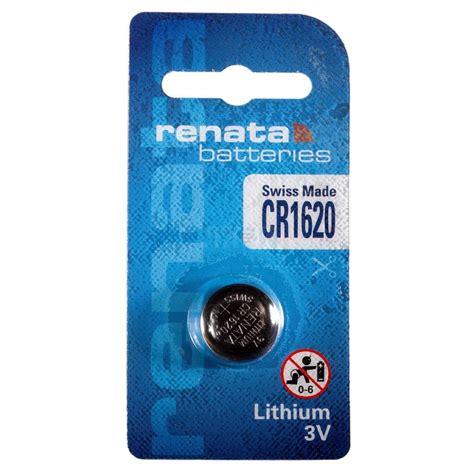 Renata CR1620 3V 68mAh Lithium Coin Cell Battery buy online at Best ...