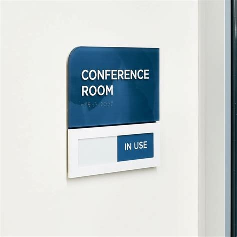 Conference Room Signage – Blue Edition (Customizable) – Space Crafter ...