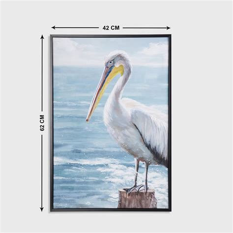 Buy Artistry Aqua Bird Wood Picture Frame - 42x62cm from Home Centre at ...