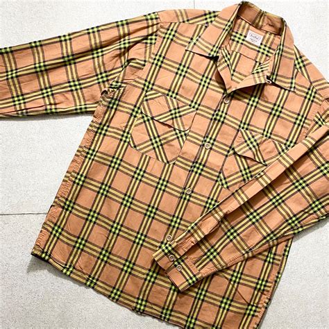 NOS vintage 1950’s TRUVAL cotton open collar check shirt | NOIR ONLINE