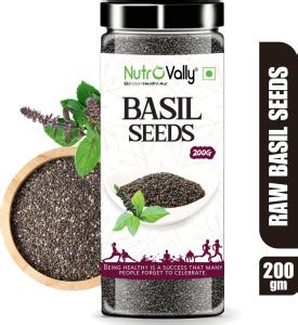 NutroVally Raw Basil / Sabja /Tukhmariya seed for Weight loss with ...