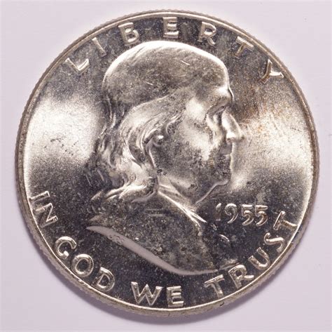 1955 Franklin Silver Half Dollar - Numismax