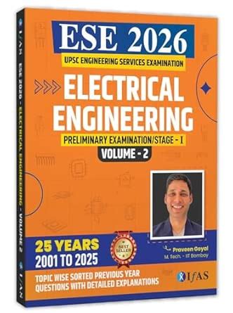 Buy ESE Electrical Engineering 2026 PYQ Book – Volume 2 | Previous Year ...