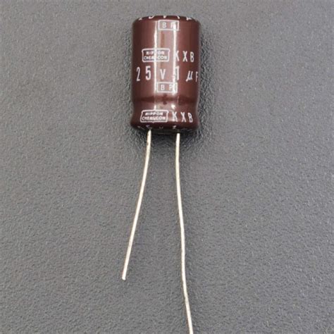 REES52® 1 uf capacitor Electrolytic capacitor 1uF, 25V, THT, Ф5x12mm ...