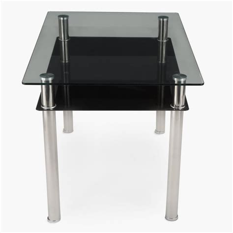 Buy Floris Glass Top 4-Seater Dining Table - Black from Home Centre at ...