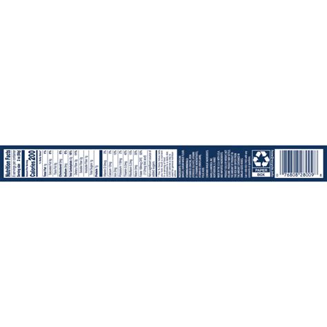 Barilla Spaghetti Nutrition Label