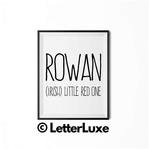 Rowan name – Artofit