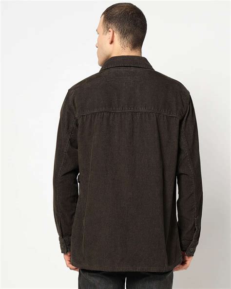 Men Brown Armani Classics Comfort Fit Casual Shirts