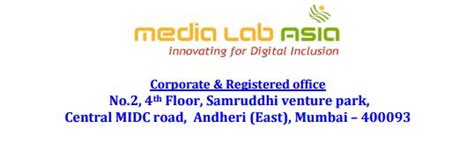 Media Lab Asia Executive Assistant Accounts Trainee Recruitment 2016