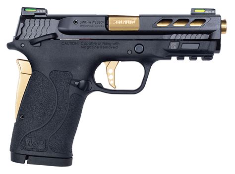 S&W M&P Performance Center 380 Shield EZ M2.0 Pistol Black/Gold ...