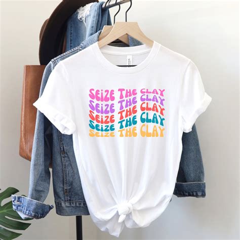 Seize the Clay Shirt Pottery Shirt Potter T-shirt Ceramics Lover T-shirt Ceramic Artist Gifts ...