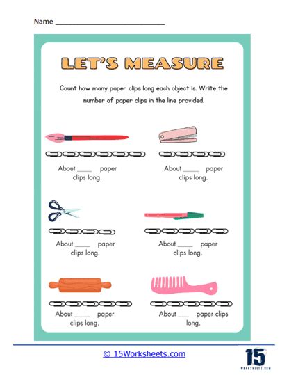 Image result for Measuring Using Paper Clips