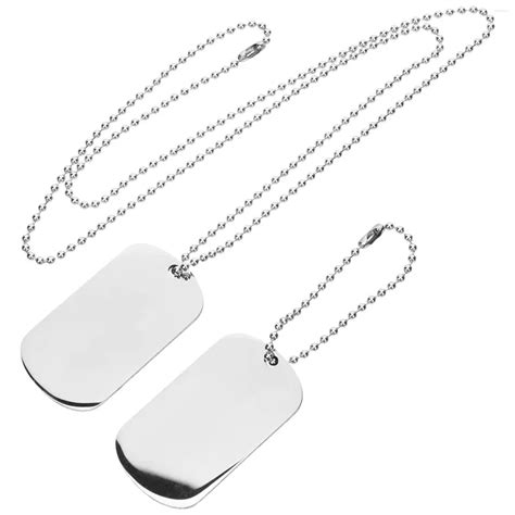 Custom Text Engraved Personalised Dog Tag Pendant for Men | Stainless ...