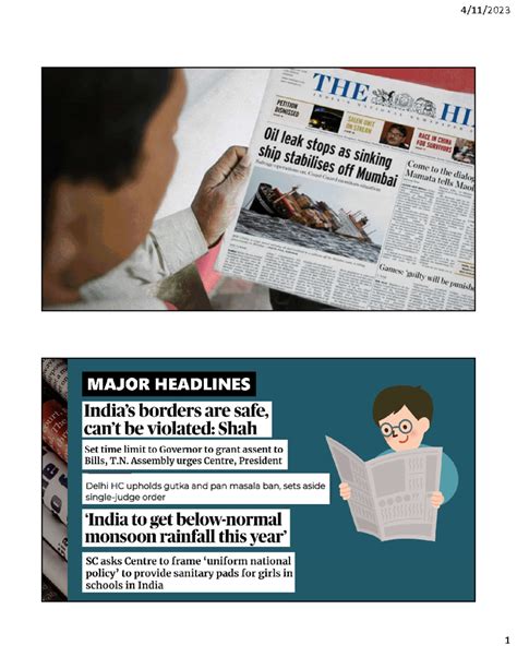 Daily News 11 April 2023 - MAJOR HEADLINES EDITORIALS & OPED HARSHIT ...