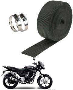 PrtSc 3 Meter Black Bike Silencer Wrap for Baaj Pulsar 150 DTS-i Bike ...