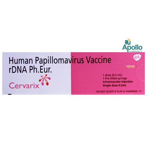 Cervarix Vaccine | Uses, Side Effects, Price | Apollo Pharmacy