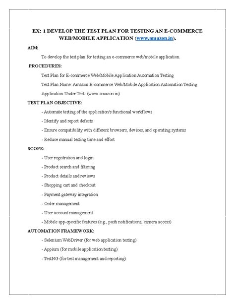 ST LAB Final Manual: Test Plan & Automation for Application Testing ...