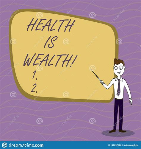 Handwriting Text Writing Health is Wealth. Concept Meaning Being in ...