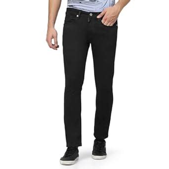 Buy i'sol Men’s Slim Fit Cotton Blend Mid Rise Stretchable Jeans Black ...