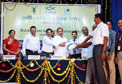 Launching of formulated shrimp feed for Vannamei | ICAR