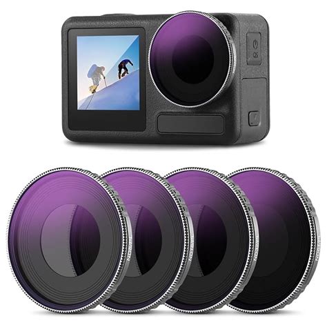 Buy NEEWER ND Filter Set Compatible with DJI Osmo Action 4, 4 Pack ND8 ...