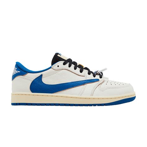 Fragment Design x Travis Scott x Air Jordan 1 Retro Low OG SP 'Sail Mi ...