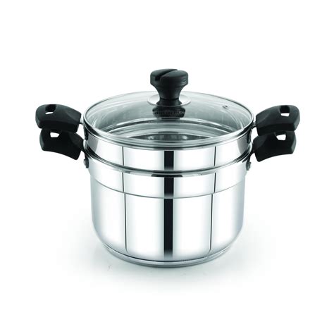 Praylady Multi-Purpose Cookpot with Glass Lid - Includes Strainer and ...