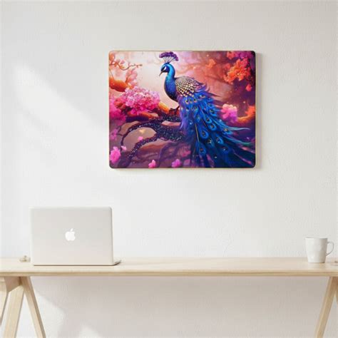 Peacock Resin Wall Art | Premium Handcrafted Nature Decor | High-Gloss ...