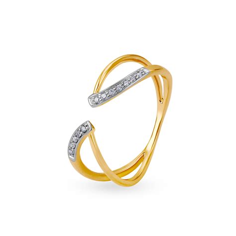14KT Yellow Gold Diamond Finger Ring