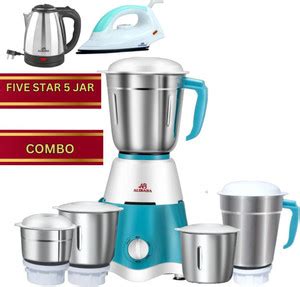 Alibaba Electric Kettle (2L, Silver) & 750 W Mixer Grinder Price in ...