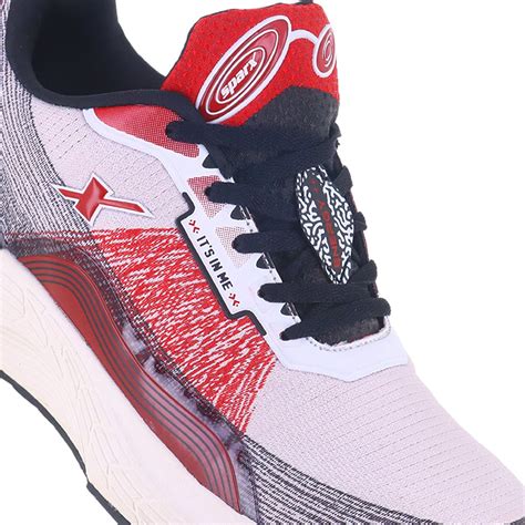 Sparx Black Red Athleisure Shoes for Men SM-1005