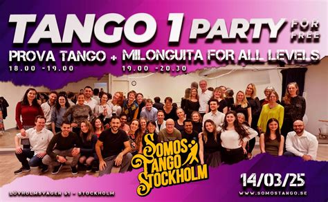 ? Prova Tango + Tango 1 Party ? , Lövholmsvägen 61, 117 65, Stockholm ...