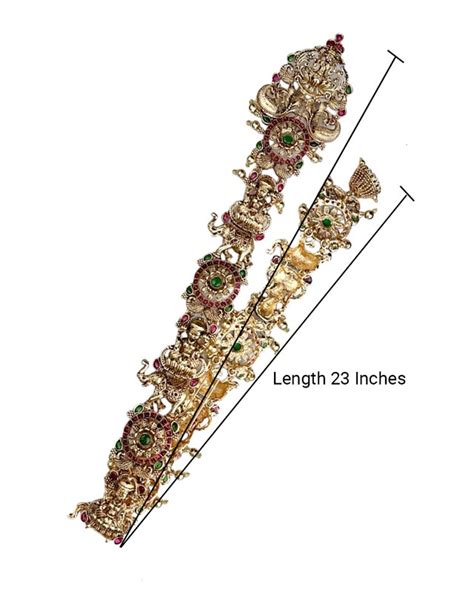 Hair Jadai Billai Brooch South Indian Traditional Bridal Hair Accessor ...