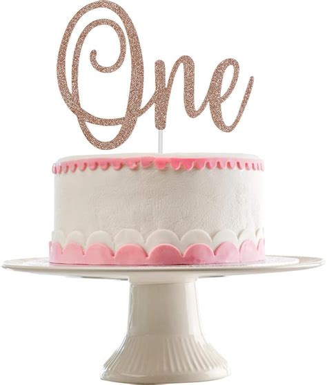 1st Birthday Cake Topper- One Cake Topper Rose Gold India | Ubuy