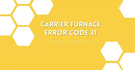Image result for Error Code 31 Payne Furnace