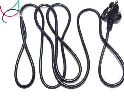 SUPER GEC 3-Pin/2 Core Ac PVC Cord Power Cable supplly,LED TV,Desktop ...