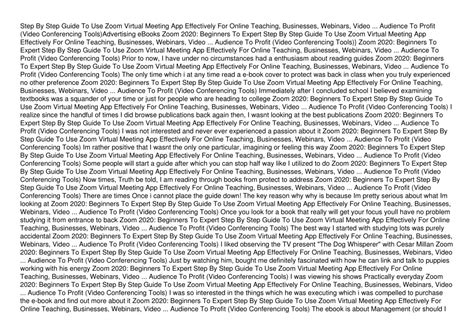 Zoom Tutorial 2020 的图像结果