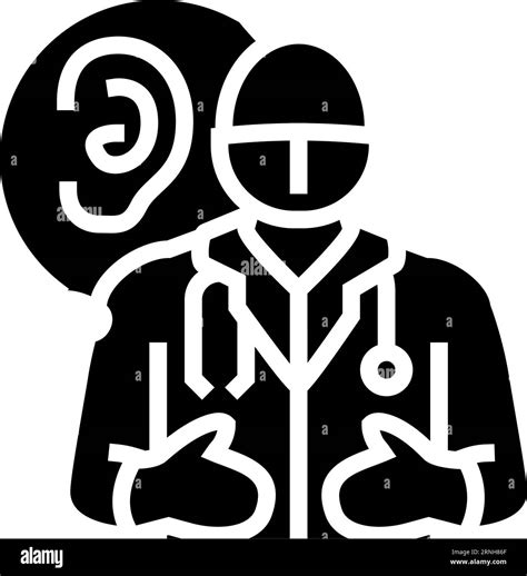 audiologist doctor glyph icon vector illustration Stock Vector Image & Art - Alamy