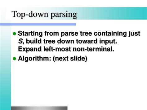Image result for Top-Down Parsing Tree Example
