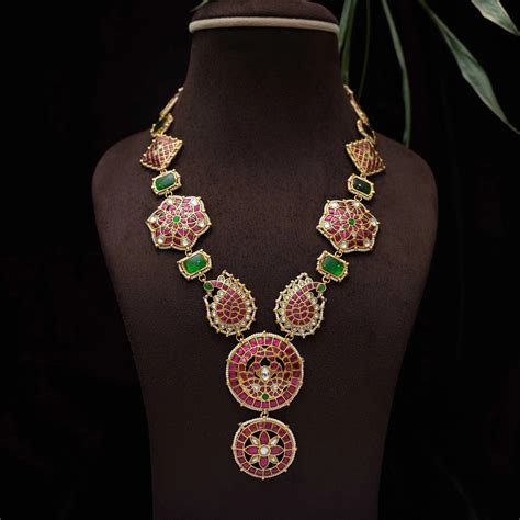 Kundan Long Necklace & Polki Long Necklace for Women