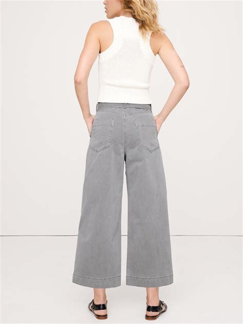 High-Rise Wide-Leg Utility Crop Pant | Banana Republic
