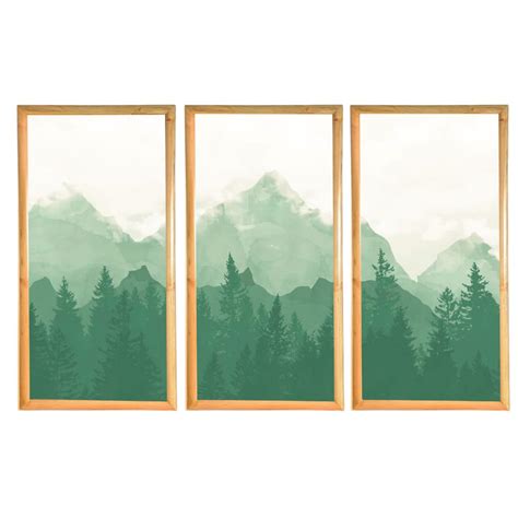 Sage Green Forest Absorption Panels Set for Echo Control & Sound ...