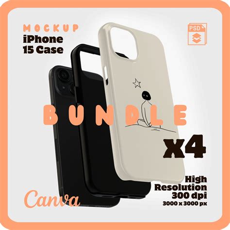 Phone Case Mock Up, iPhone Case Mockup Psd, Mockup Phone Case Bundle ...
