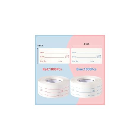 WSICSE 4 Rolls 2000 Pieces Removable Freezer Labels, 1 x 2 India | Ubuy