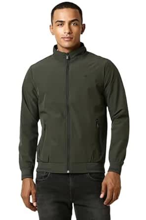 Buy Allen Solly Men's Polyester, Standard Length A-Line Coat ...