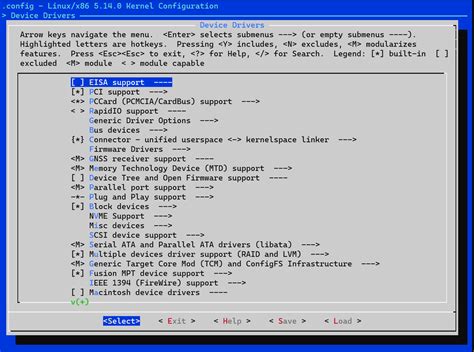 Beginner’s kernel configuration | 市野メモ